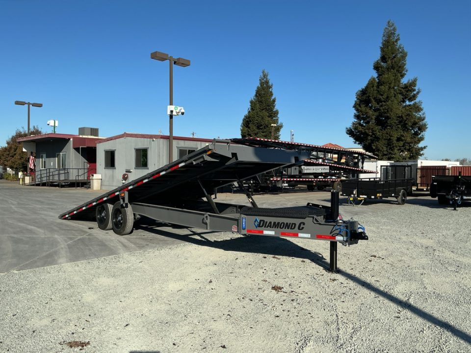 New 2027 Diamond C Trailers DET208L24X102 8.5FT X 24FT 18K GVW Tilt Trailer