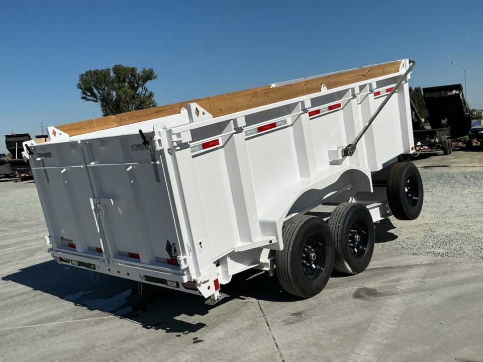 New 2027 Diamond C Trailers LPT207L14X82PS P4 7FT X 14FT 15.5K GVW Dump Trailer