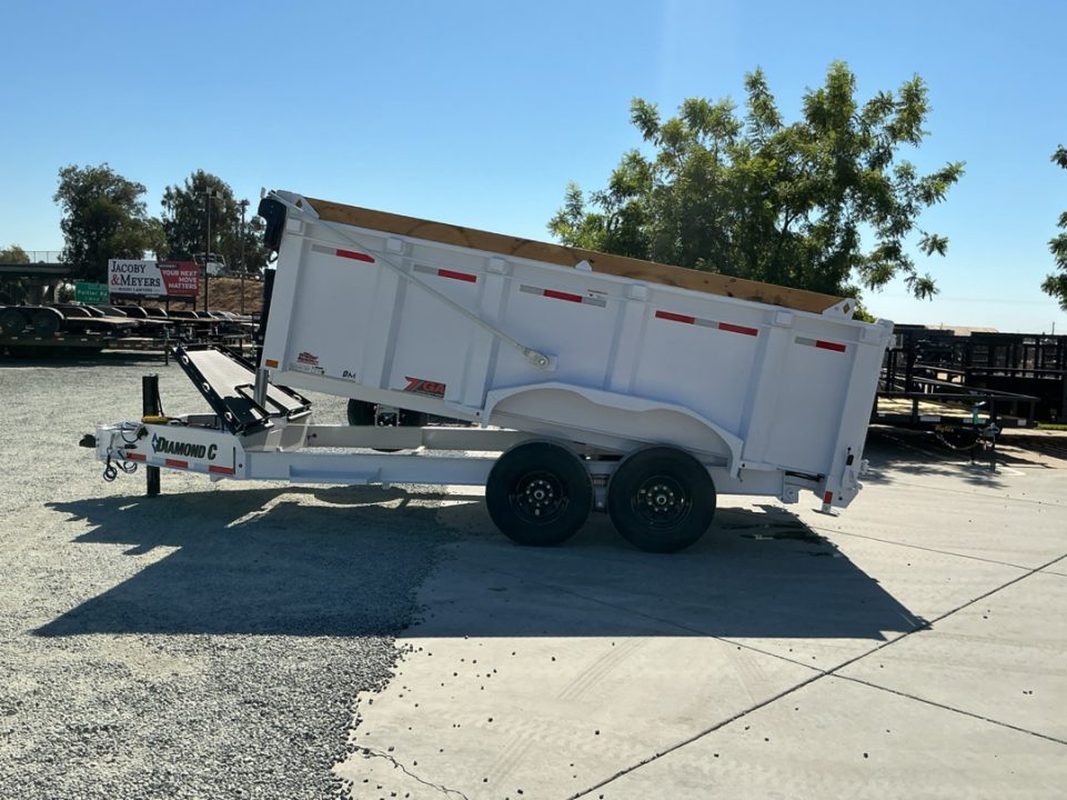 New 2027 Diamond C Trailers LPT207L14X82PS P4 7FT X 14FT 15.5K GVW Dump Trailer