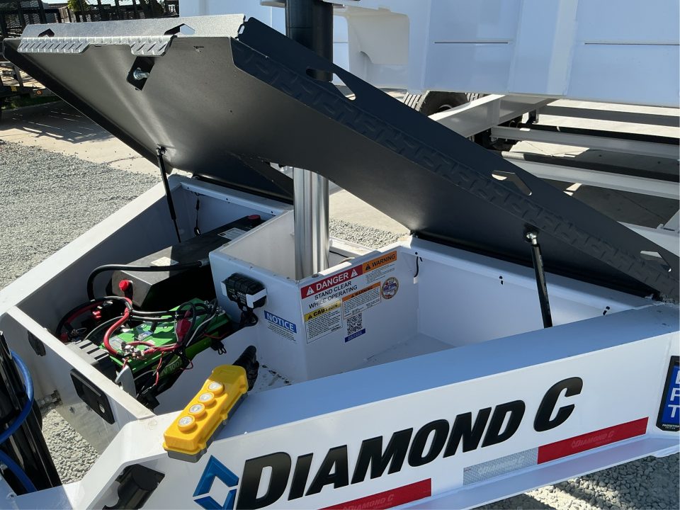 New 2027 Diamond C Trailers LPT207L14X82PS P4 7FT X 14FT 15.5K GVW Dump Trailer
