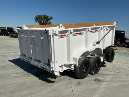 New 2027 Diamond C Trailers LPT207L14X82PS P4 7FT X 14FT 15.5K GVW Dump Trailer