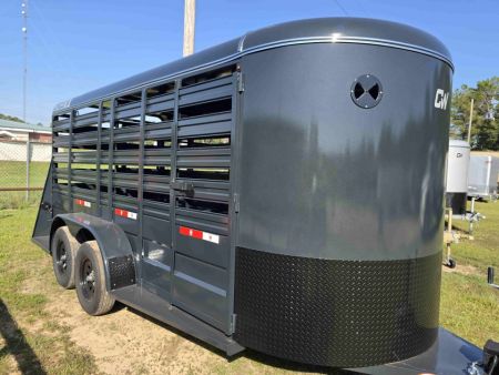 New 2026 Circle W 6X16 Bumperpull Stock Trailer