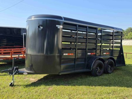 New 2026 Circle W 6X16 Bumperpull Stock Trailer