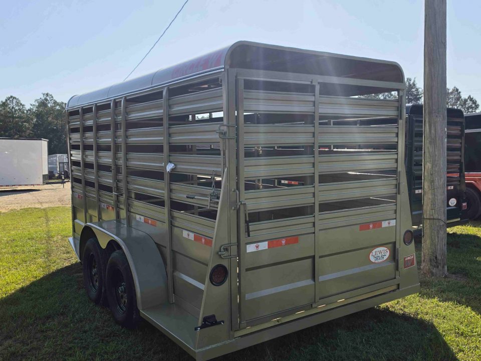New 2026 Circle W 6X16 Bumperpull Stock Trailer