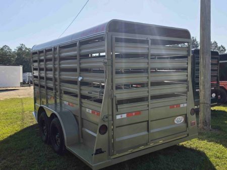 New 2026 Circle W 6X16 Bumperpull Stock Trailer