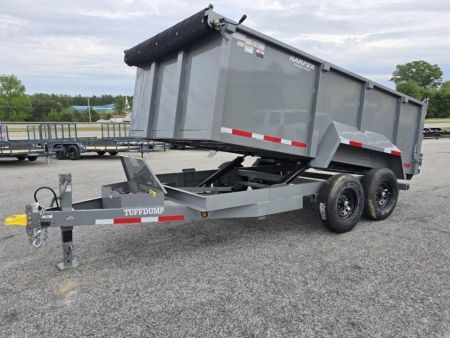New 2026 TUFFDUMP 14K 7X14 DUMP TRAILER 4' WALLS
