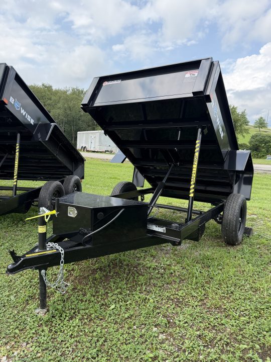 New 2027 BWise 5x8 Lo Pro Dump Trailer w/ No Brakes