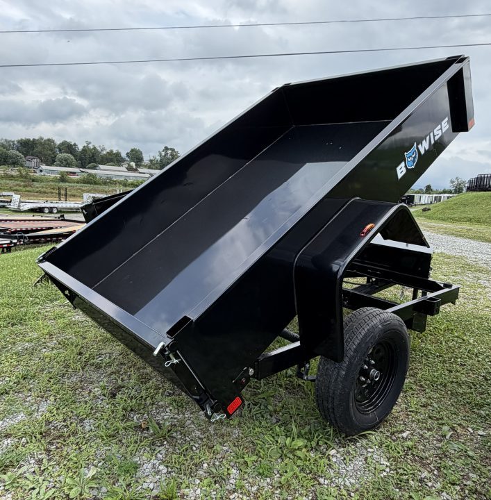New 2027 BWise 5x8 Lo Pro Dump Trailer w/ No Brakes