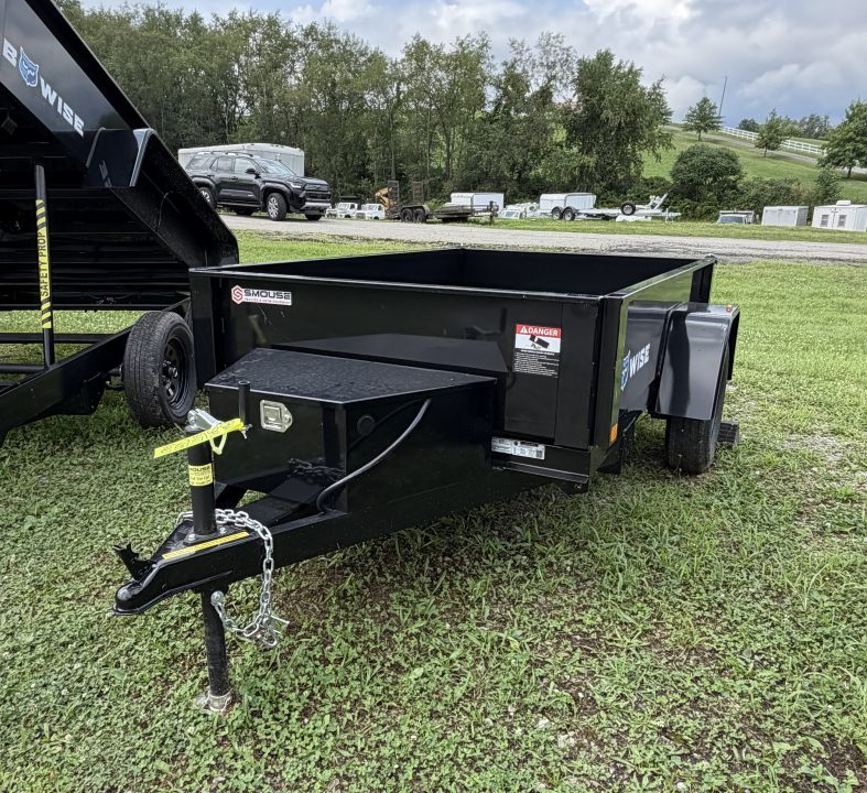 New 2027 BWise 5x8 Lo Pro Dump Trailer w/ No Brakes