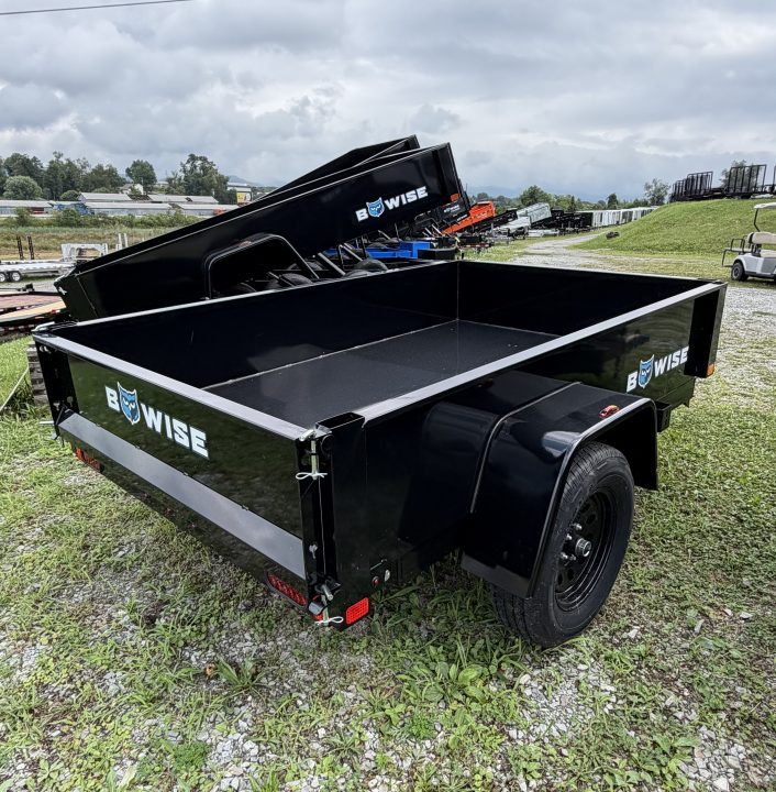 New 2027 BWise 5x8 Lo Pro Dump Trailer w/ No Brakes
