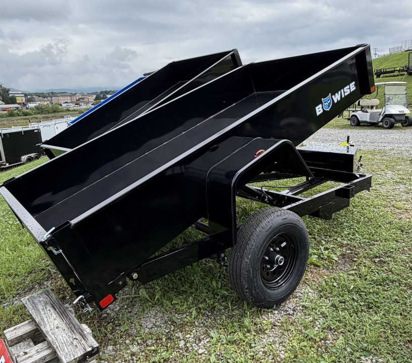 New 2027 BWise 5x8 Lo Pro Dump Trailer w/ No Brakes