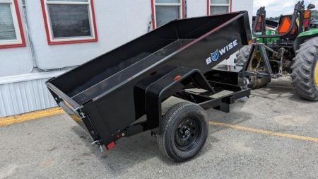 New 2027 BWise 5x8 Lo Pro Dump Trailer w/ No Brakes