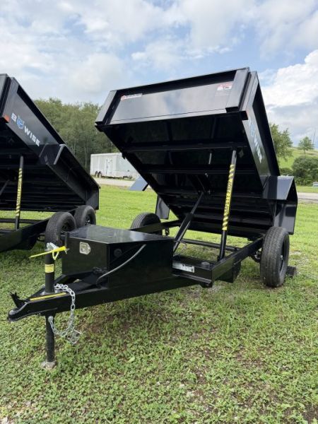 New 2027 BWise 5x8 Lo Pro Dump Trailer w/ No Brakes