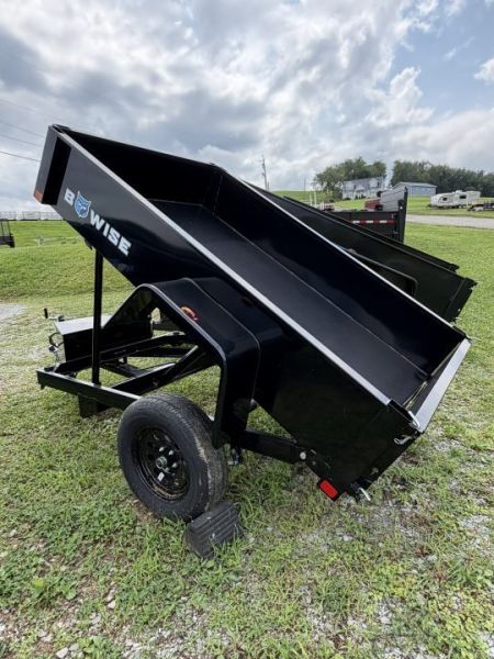 New 2027 BWise 5x8 Lo Pro Dump Trailer w/ No Brakes