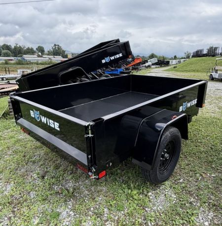 New 2027 BWise 5x8 Lo Pro Dump Trailer w/ No Brakes