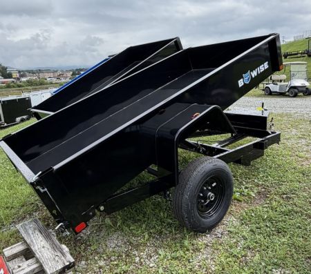 New 2027 BWise 5x8 Lo Pro Dump Trailer w/ No Brakes