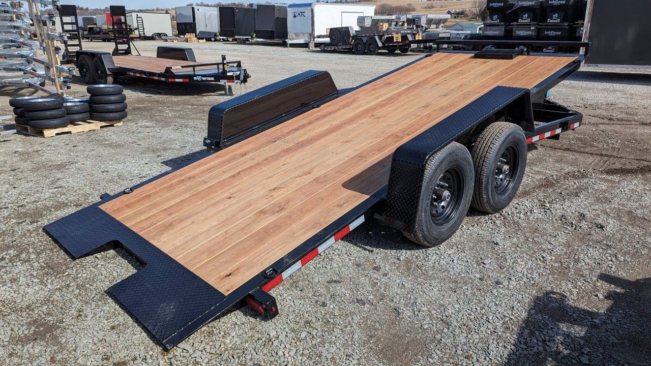 New 2027 BWise 18' Lo Pro Power Full Tilt Trailer