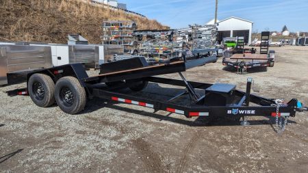 New 2027 BWise 18' Lo Pro Power Full Tilt Trailer