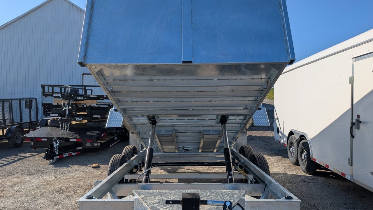 New 2027 BWise 6'9" x 14 Lo Pro GALVANIZED Equipment Dump w/ 44" High Fixed Sides