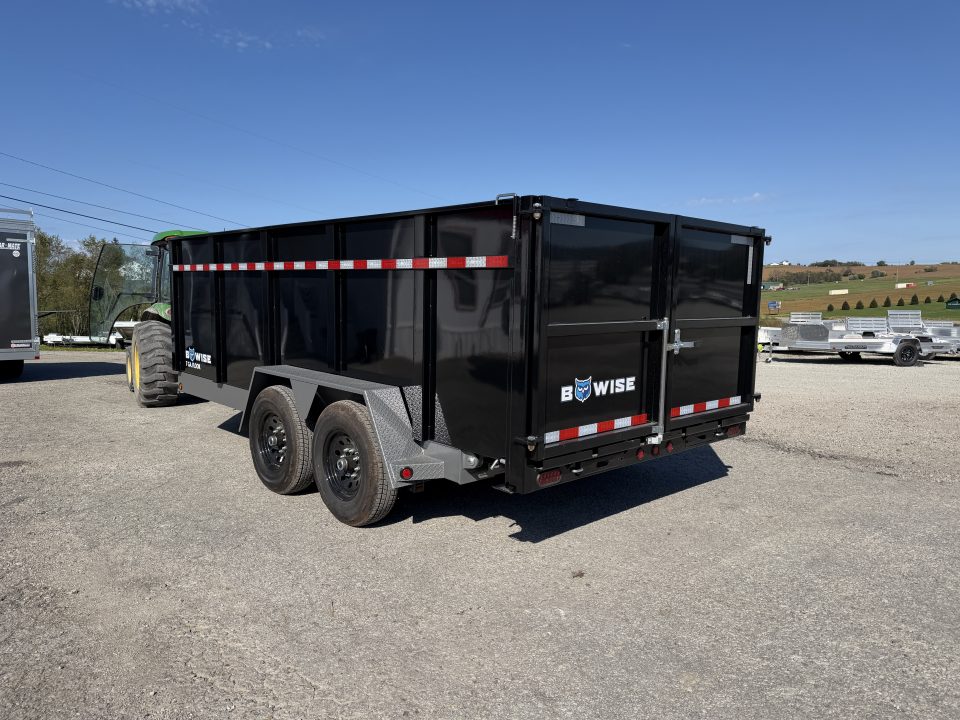 New 2026 BWISE 6'10" x 16 HD Lo Pro Equipment Dump w/ 48" FIXED SIDES