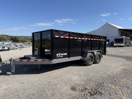 New 2026 BWISE 6'10" x 16 HD Lo Pro Equipment Dump w/ 48" FIXED SIDES