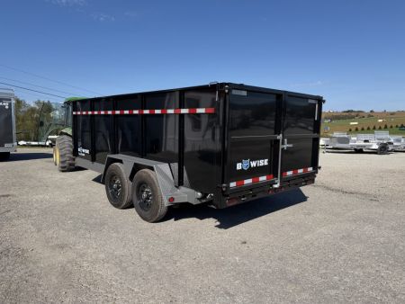 New 2026 BWISE 6'10" x 16 HD Lo Pro Equipment Dump w/ 48" FIXED SIDES