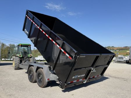 New 2026 BWISE 6'10" x 16 HD Lo Pro Equipment Dump w/ 48" FIXED SIDES