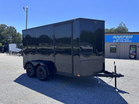 New 2027 COVERED WAGON 6X12 TANDEM AXLE ENCLOSED TRAILER WITH BLACKOUT KIT