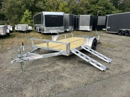 New 2027 ALCOM 6 ft. wide by 12 ft. long , single axle with lift out side ramps Utility Trailer