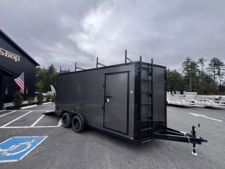 New 2027 Spartan 7X16 +2ft V-nose /7' interior height / .080 Polycore/ Contractor Package / Walkable-Roof/ Blackout Pack. - 7000GVW