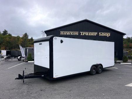 New 2027 US Cargo 8.5X24 Flat Front w/ Cast Corners /.080 Polycore / I-Beam Frame / 7'6 interior/ Blackout Package - 9990GVW