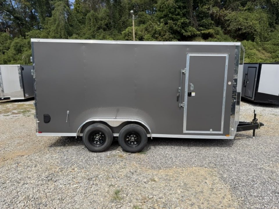 New Spartan 7x16 10K Charcoal W/ Barn Doors