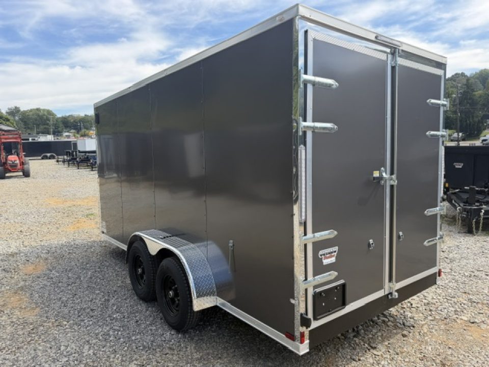 New Spartan 7x16 10K Charcoal W/ Barn Doors