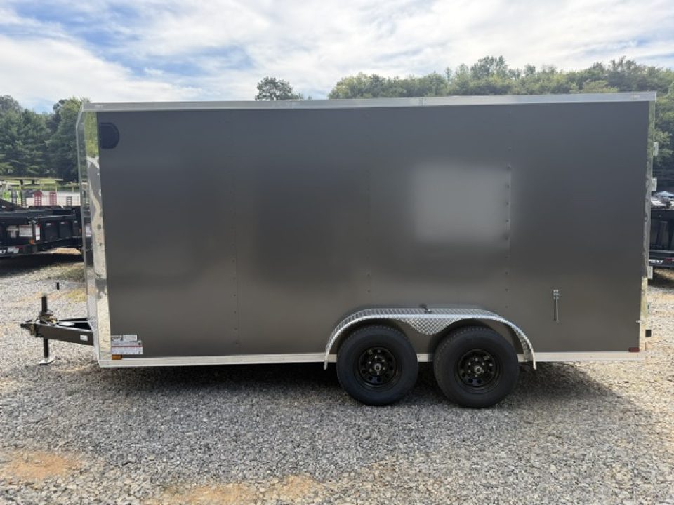 New Spartan 7x16 10K Charcoal W/ Barn Doors