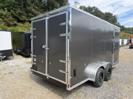 New Spartan 7x16 10K Charcoal W/ Barn Doors