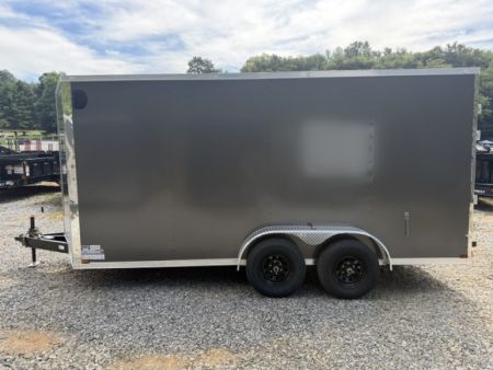 New Spartan 7x16 10K Charcoal W/ Barn Doors