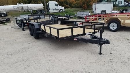 New 2027 MEB 77x16 W/Dovetail Utility Trailer 7K