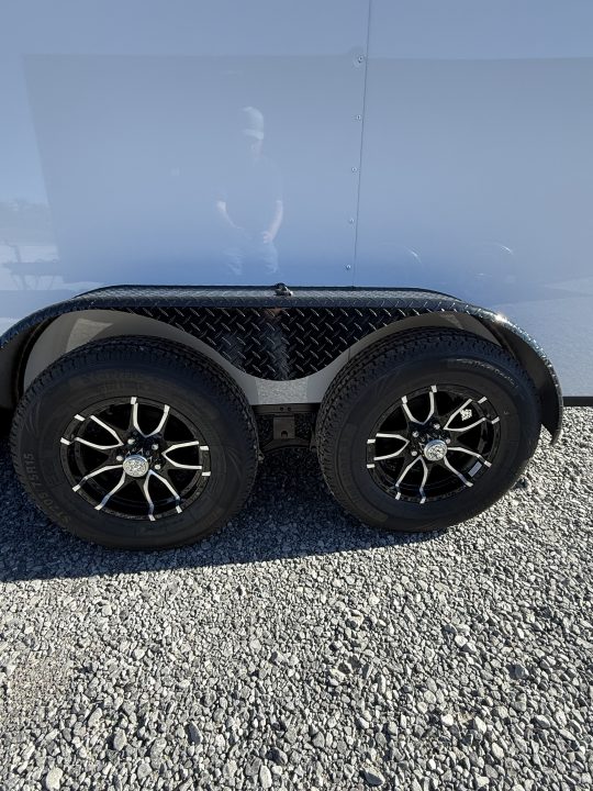 New 2027 Rock Solid Cargo 6x12 TA Cargo / Enclosed Trailer, BLACKOUT PACKAGE, ALUMINUM WHEELS, SEMI SCREWLESS 7’ TALL