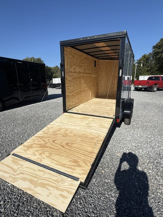 New 2027 Rock Solid Cargo 6x12 TA Cargo / Enclosed Trailer, BLACKOUT PACKAGE, ALUMINUM WHEELS, SEMI SCREWLESS 7’ TALL