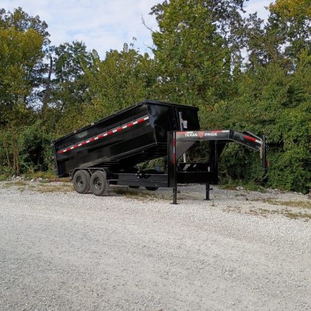 New 2027 Texas Pride Trailers 7X16X4 TA GOOSENECK DUMP TRAILER WITH 16K AXLES Dump Trailer