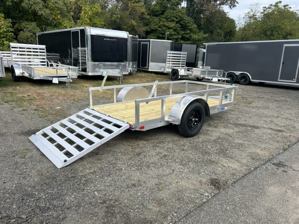 New 2027 ALCOM 5' X10 ' Aluminum Frame , open, 2,990 lb. GVWR Utility Trailer