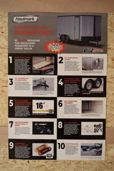 New 2027 Haulmark Passport Deluxe 7x16 Cargo / Enclosed Trailer