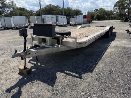 Used 2021 Wolverine Trailers 34' Aluminum Car Hauler | Triple Axle | 21K Capacity | Dovetail & Winch Car Hauler