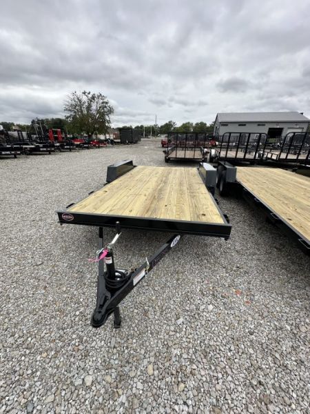 New 2027 AMO UT162 Car Hauler 82X16 TA DOVETAIL W/ SLIDE IN RAMPS (GVW:7000) BLACK