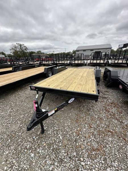 New 2027 AMO UT162 Car Hauler 82X16 TA DOVETAIL W/ SLIDE IN RAMPS (GVW:7000) BLACK