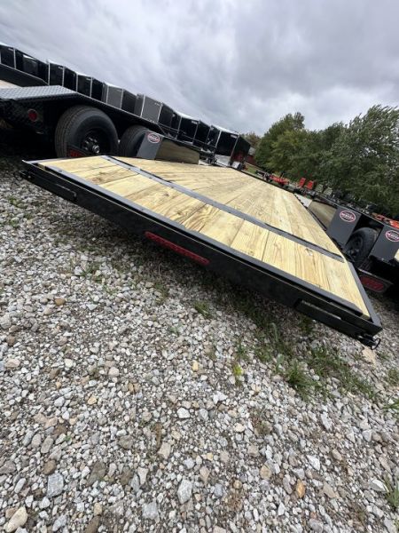 New 2027 AMO UT202 Car Hauler 82X20 TA DOVETAIL W/ SLIDE IN RAMPS (GVW:7000) BLACK