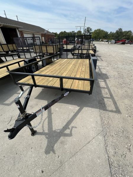 New 2027 AMO US121 Utility Trailer 76X12 SA LOWSIDE (GVW:2990) BLACK