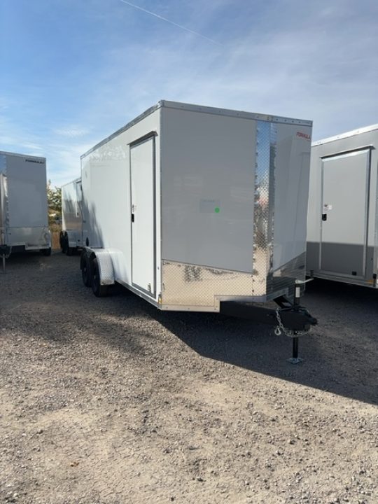 New 2027 Formula Trailers 7X16 CONQUEST SE FLAT TOP SLOPED VNOSE 7K W/RAMP