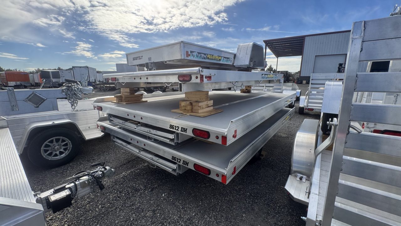 New 2027 Aluma 8612DH SRP Snowmobile Trailer