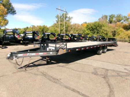 Used 2021 PJ Trailers 24' - 8  BEAM Deckover Trailer